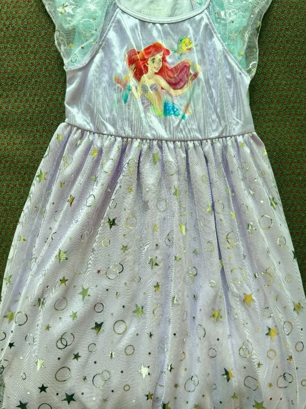 Disney Ariel Little Mermaid Girls Fantasy Gown 2-Pack Multi Teal NWT Lot of 2 - Picture 6 of 12